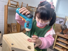 學習區好好玩:木工區做盆栽盒