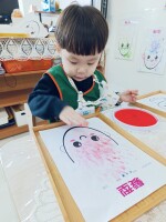 學習區好好玩:美勞區-手掌蓋印