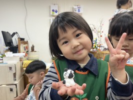 學習區好好玩:黏土區貓熊